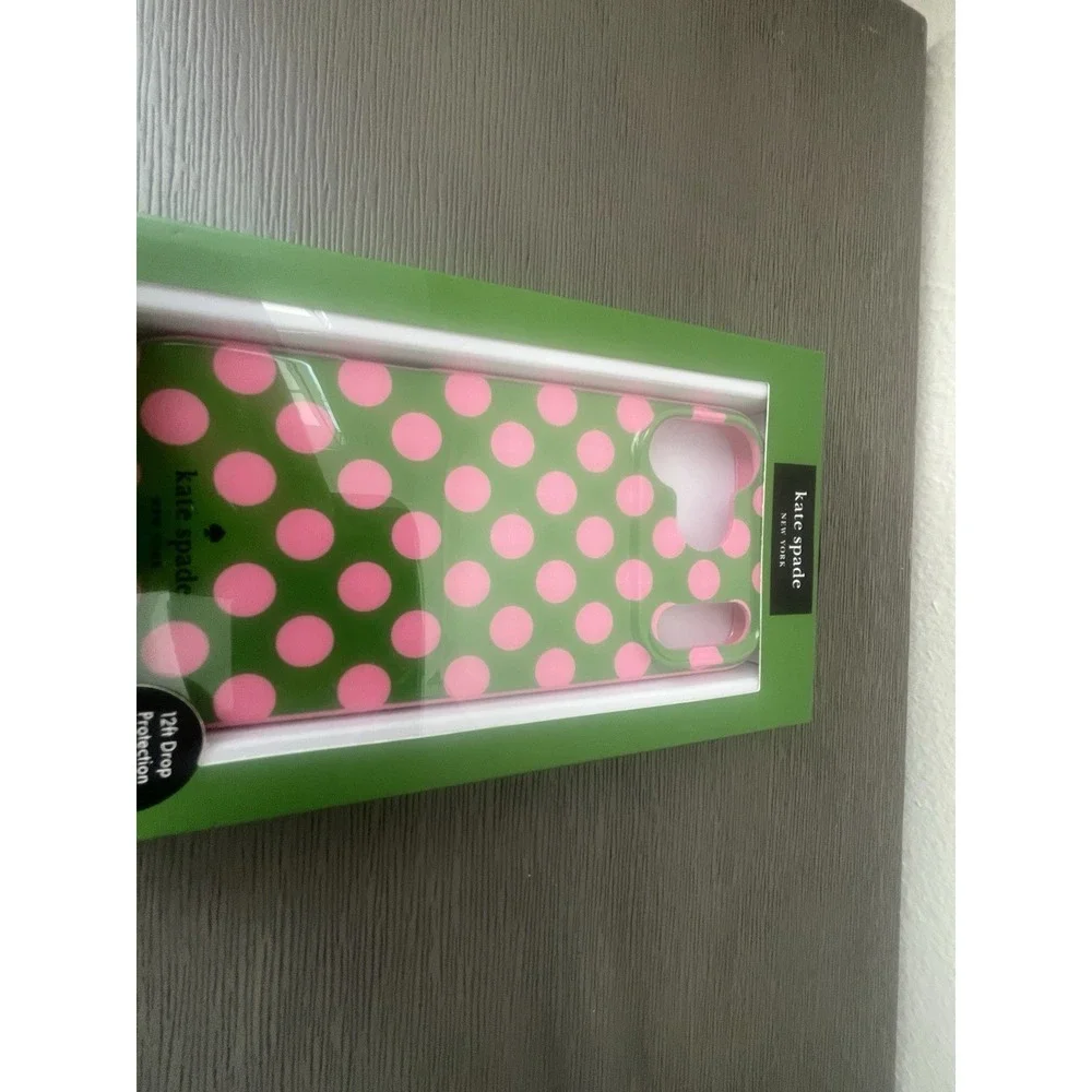 Kate‎ Spade iPhone 17 Pro Max Protective Polka Dot Case MagSafe Green Pink NIB
